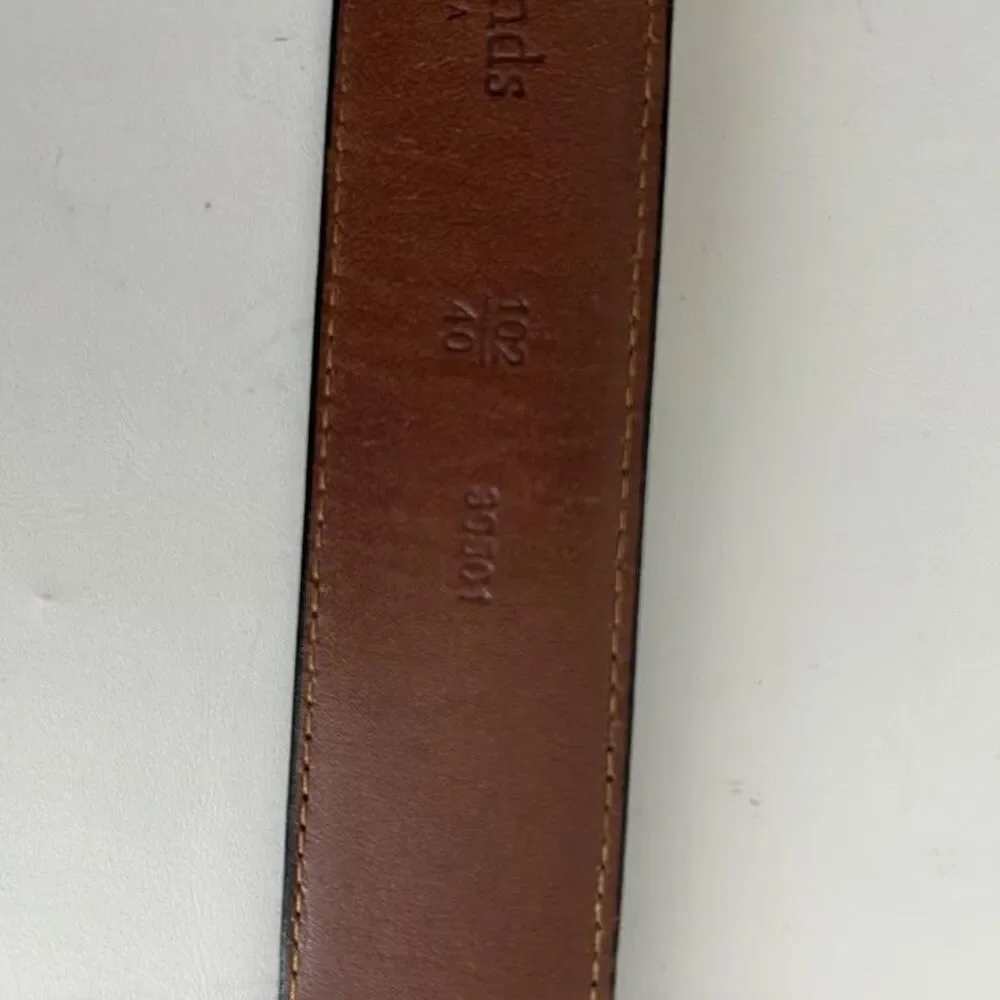 Allen Edmonds Mens Dress Belt Size 40 Black Leather Handcrafted Made in USA 3950